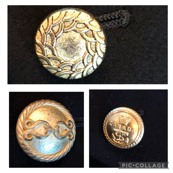 Vintage Canadian Black Wool Military Jacket - Chest 40 - Unisex -Short Tuxedo - Picture 6 of 14